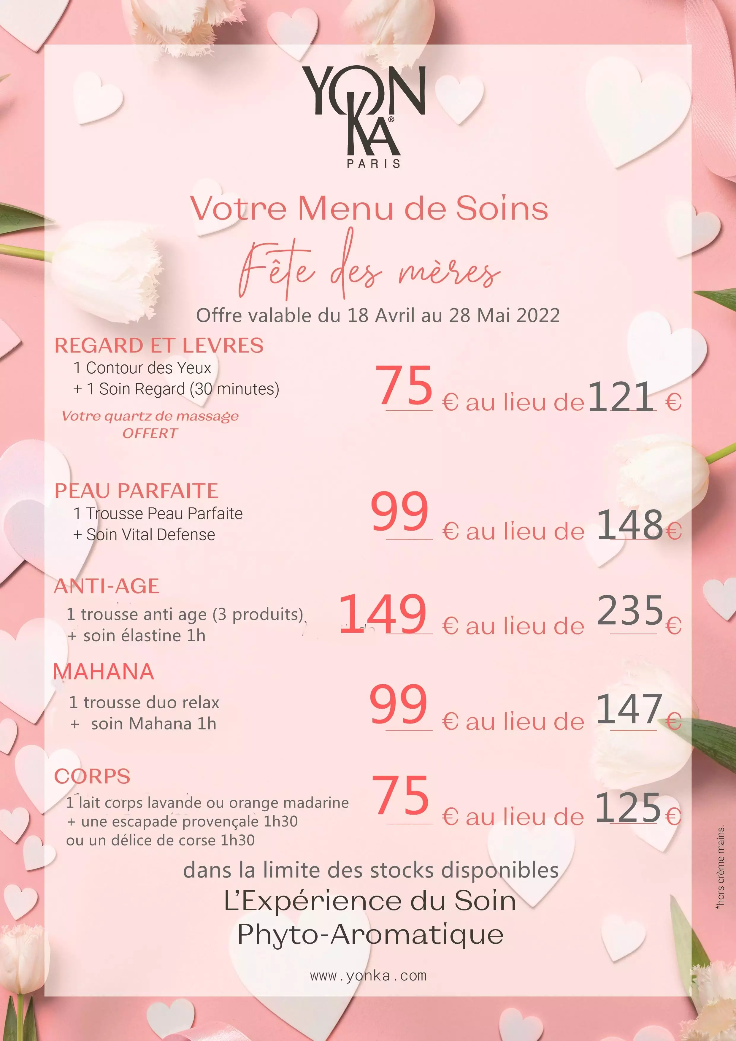 Offre fête des mères